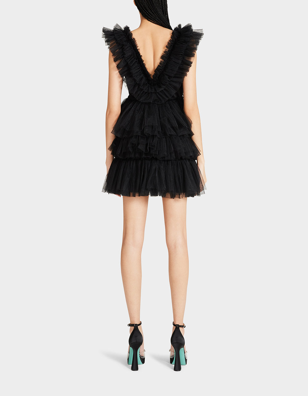 BETSEYS TIERED TULLE DRESS BLACK | RE:LUV - Image 4