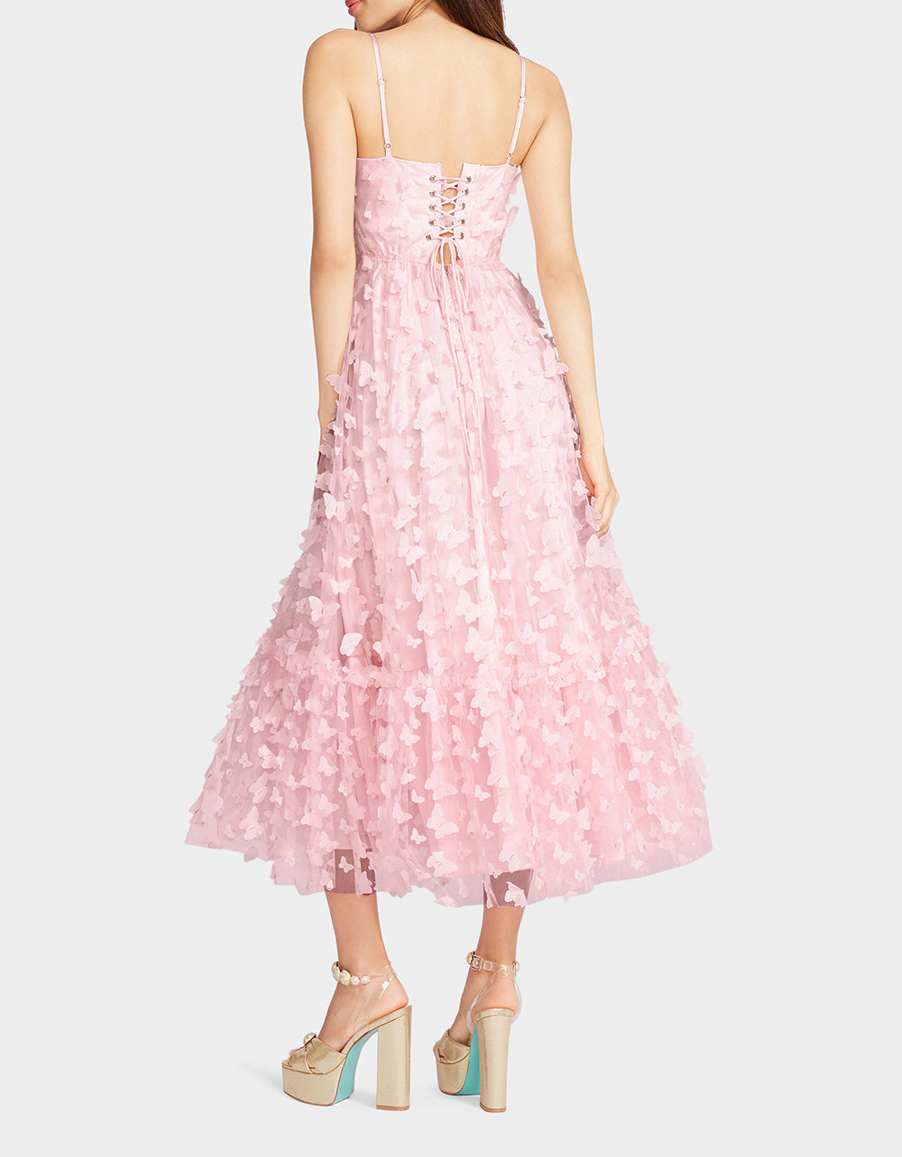 BETSEYS BUTTERFLY MAXI DRESS PINK | RE:LUV - Image 5