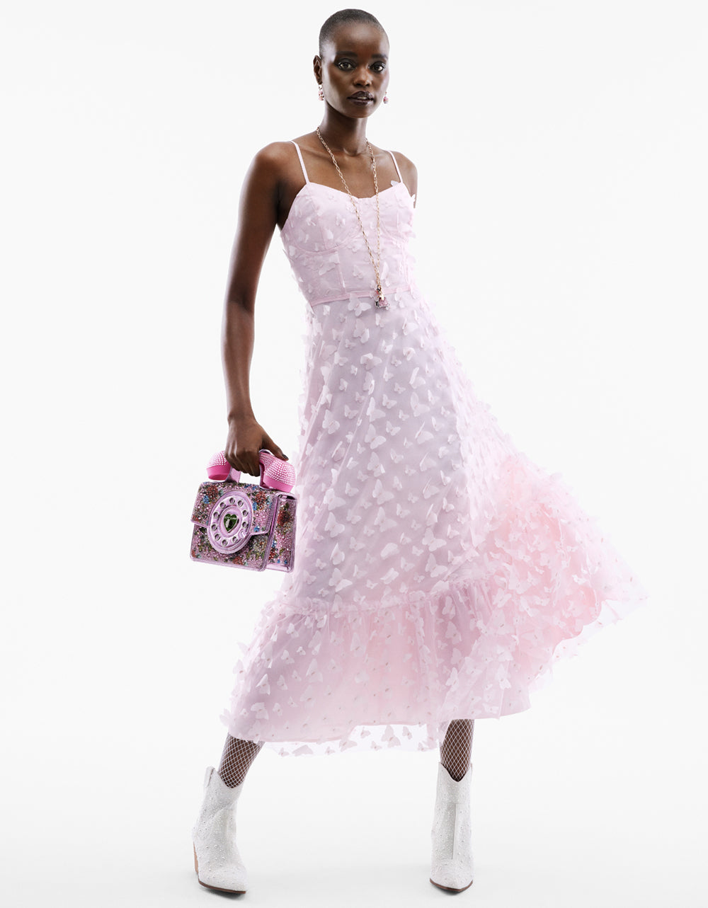 BETSEYS BUTTERFLY MAXI DRESS PINK | RE:LUV - Image 9