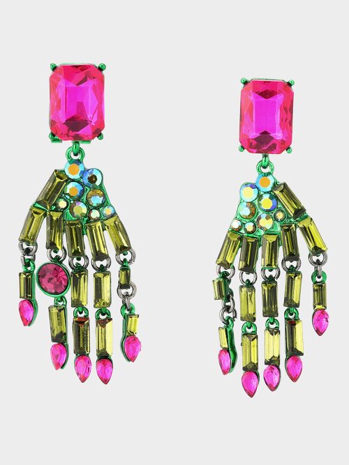 RICH WITCH DROP EARRINGS GREEN