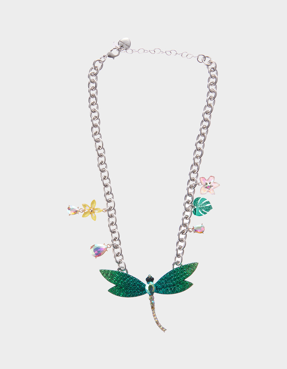 GARDEN GLAM GRADONFLY FRONTAL NECKLACE BLUE