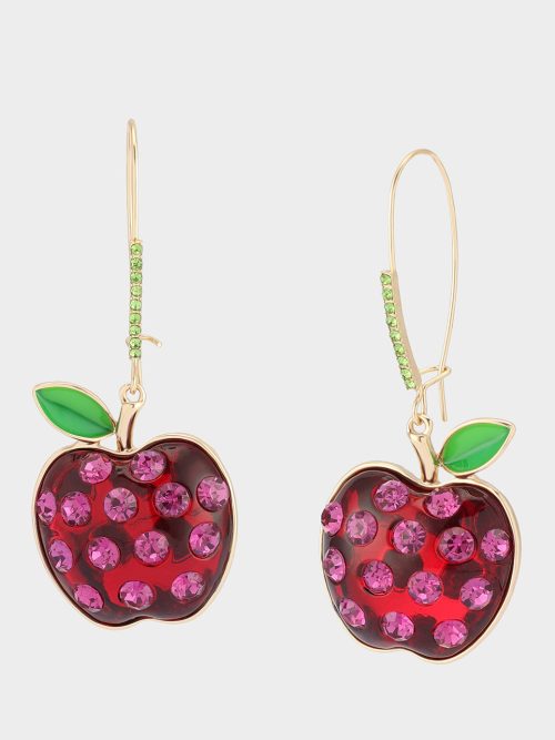 APPLE DROP EARRING RED MULTI