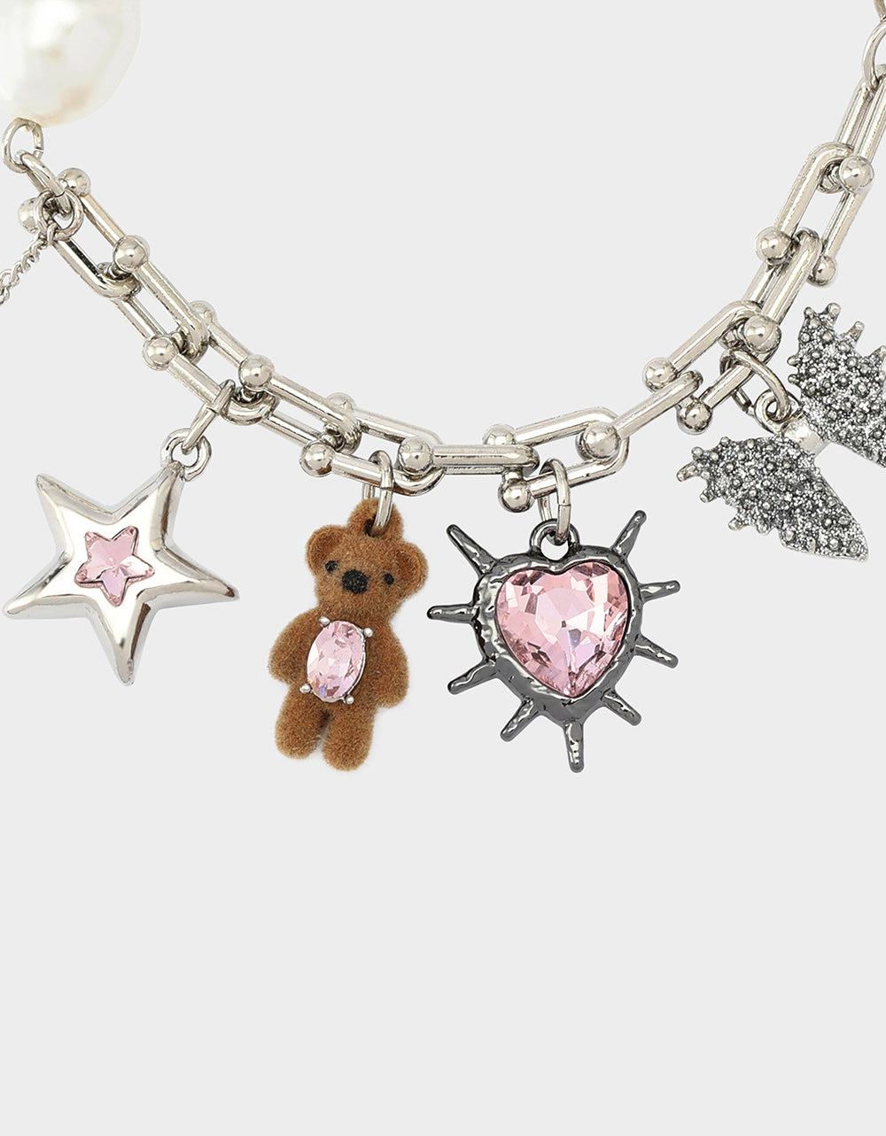 TEDDY CHARM STRETCH BRACELET MULTI - Image 3