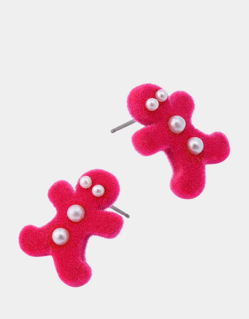 GINGERBREAD STUD EARRINGS PINK - Image 2