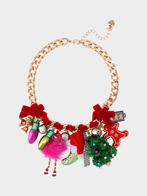 SANTA BABY CHARM NECKLACE GOLD