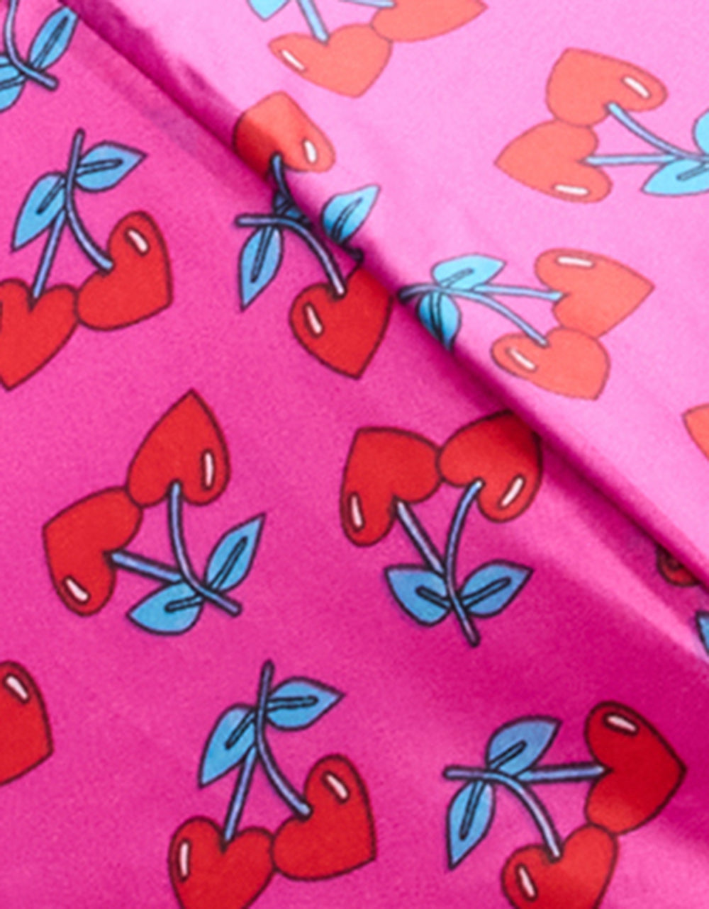 BETSEY'S CHERRY HEART PRINT UMBRELLA PINK MULTI - Image 4