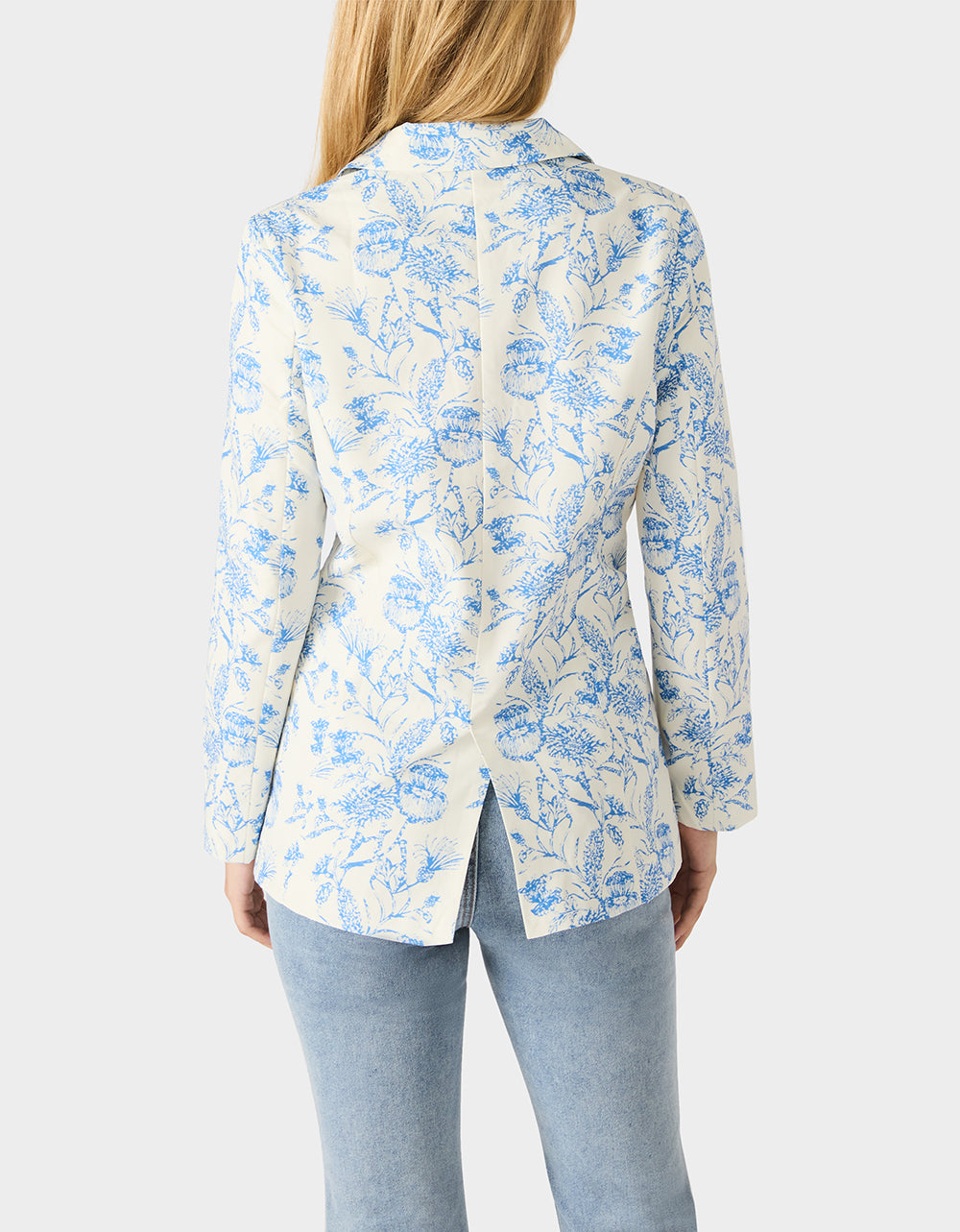 BOYFRIEND BLUE FLORAL BLAZER BLUE - Image 4