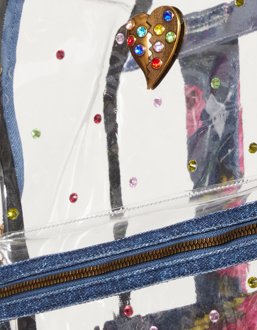 LARGE CLEAR BACKPACK DENIM - Image 9