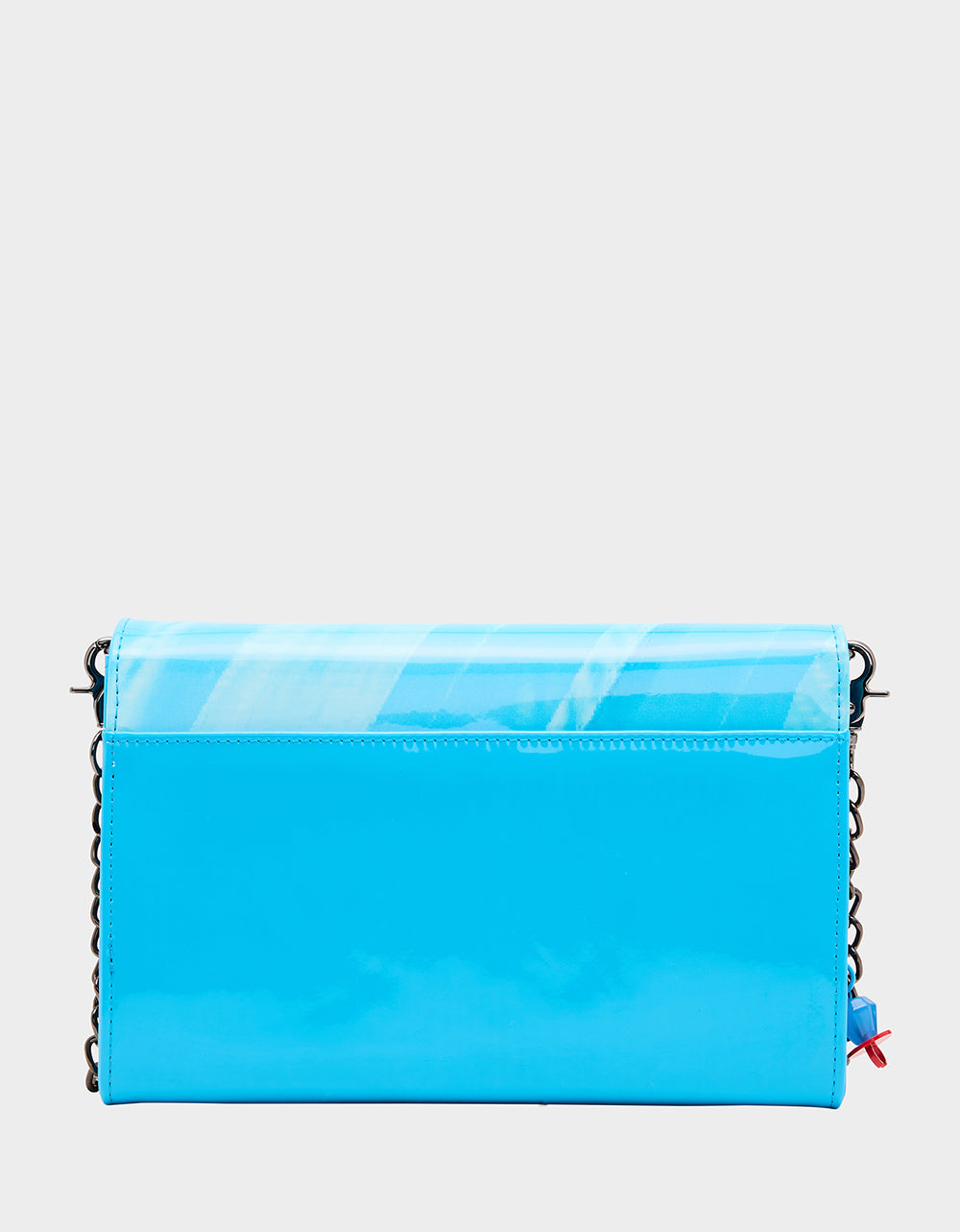 RING POP® PATENT WALLET ON CHAIN BLUE - Image 7
