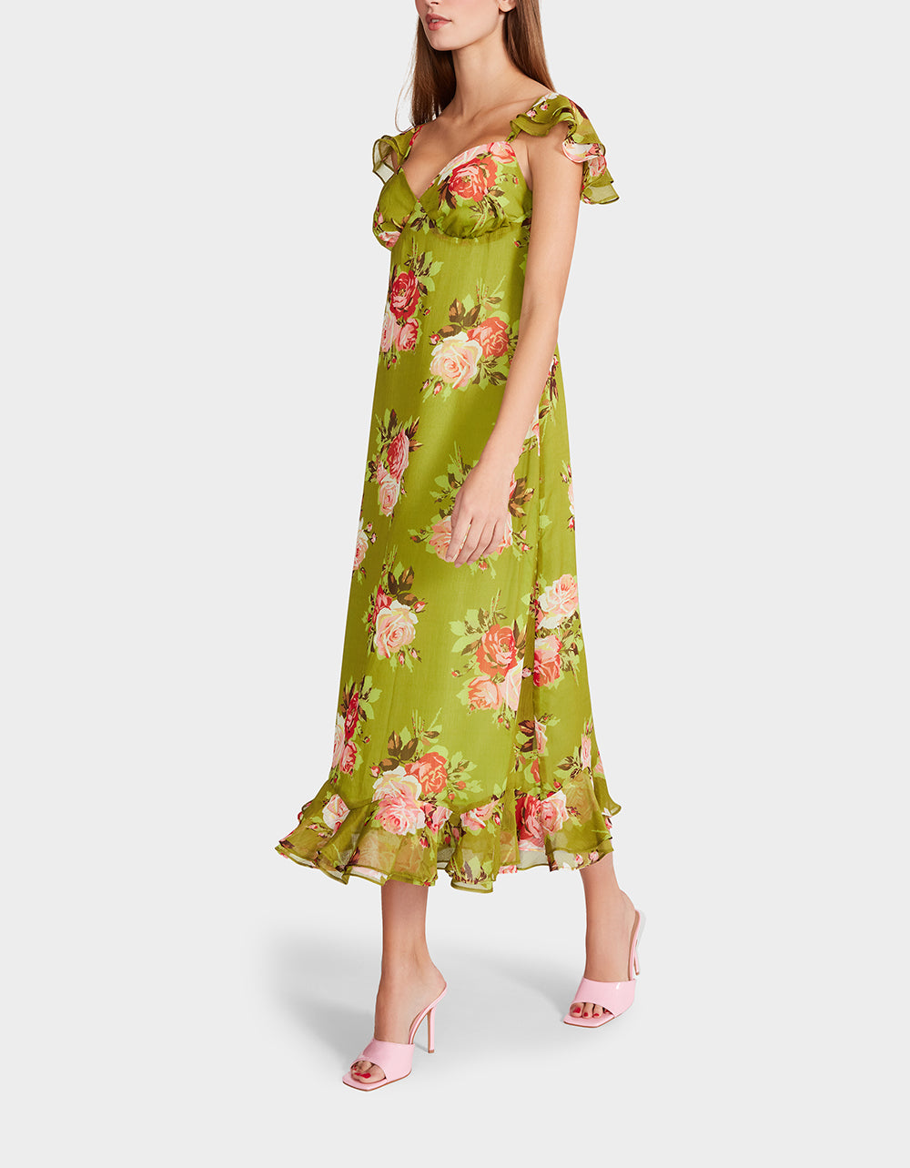 BOUQUET BOUNTY MIDI DRESS GREEN | RE:LUV - Image 3