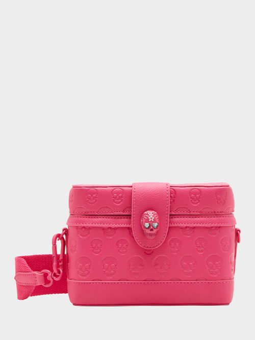 SKULL BOSS VANITY BAG PINK