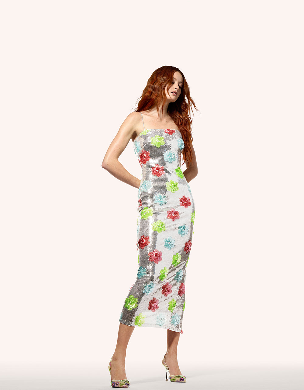 SASSY SEQUIN DRESS SILVER MULTI - Image 4