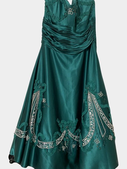 Dark Green Party Dress! | RE:LUV
